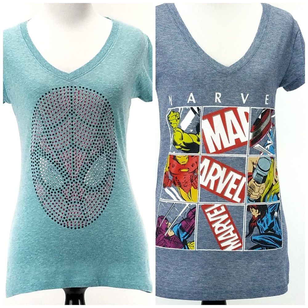 Marvel Comics T Shirt Lot of 2 Size Medium